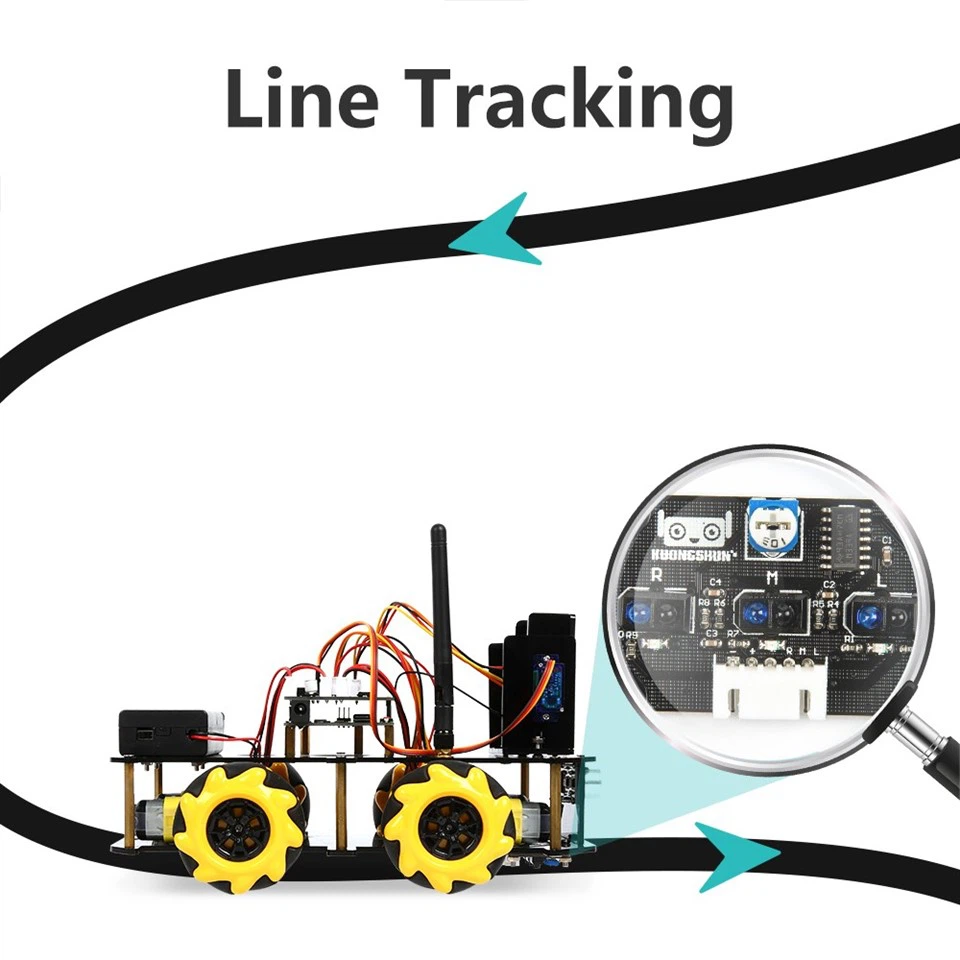 KUONGSHUN ESP32 Cam Smart Robot Car ESP32 Camera Robotics Starter Kit For Arduino
