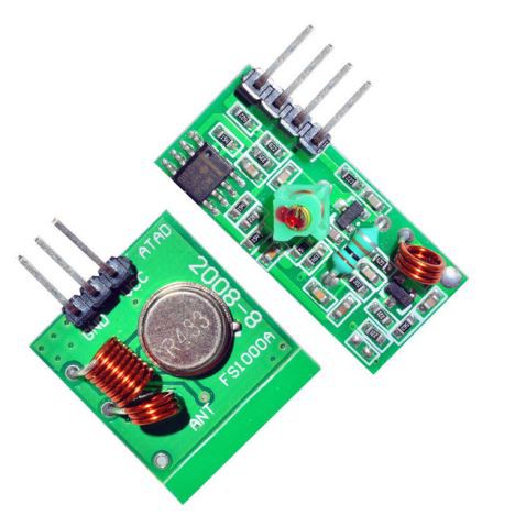 433MHz RF bezprzewodowy nadajnik i odbiornik zestaw